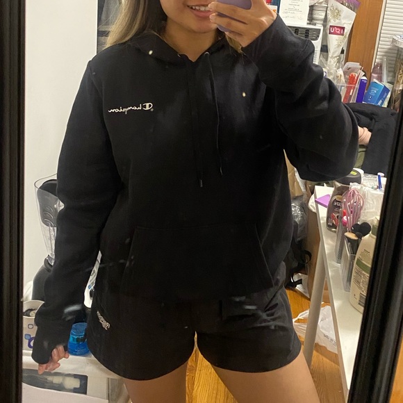 NEW Champion Heritage Hoodie (Black) - Picture 2 of 9